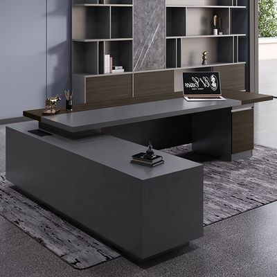 School MDF Luxe Executive Office Desk Set voor commerciële meubels CEO Office Table