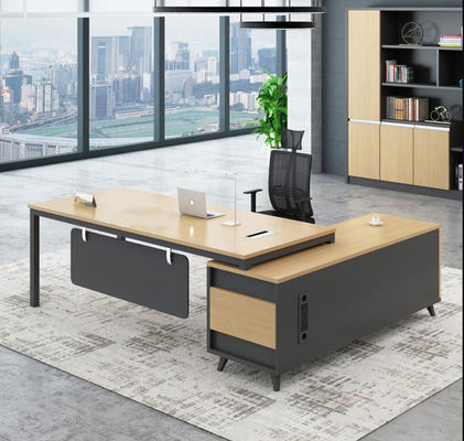 Een container L-vormige Home Executive Office Computer Desk OEM