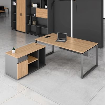 Een container L-vormige Home Executive Office Computer Desk OEM
