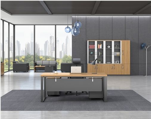 Een container L-vormige Home Executive Office Computer Desk OEM