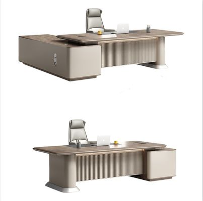 50 mm Dikte Tafeltop Moderne L-vorm Executive Desk voor Home Office Manufacturing