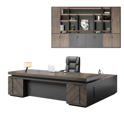 Luxe commerciële kantoormeubelen Executive Desk Boss Tafel voor kantoor efficiëntie