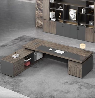 Luxe commerciële kantoormeubelen Executive Desk Boss Tafel voor kantoor efficiëntie