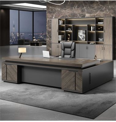 Luxe commerciële kantoormeubelen Executive Desk Boss Tafel voor kantoor efficiëntie