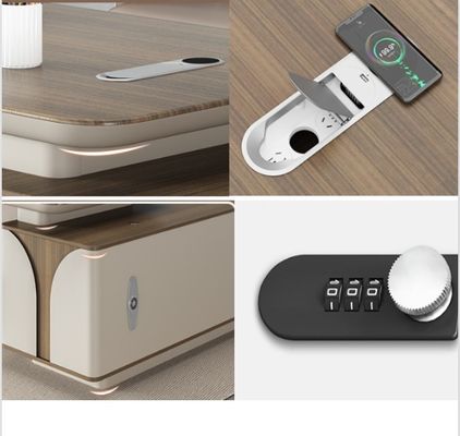 Melamine-oppervlak Meubels voor gepersonaliseerde grootte Meubels in L-vorm Moderne computerstafel