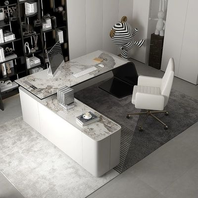Ontwerp bureau meubilair voor het huis Executive Boss Luxe Grijs Escritorio De Oficina