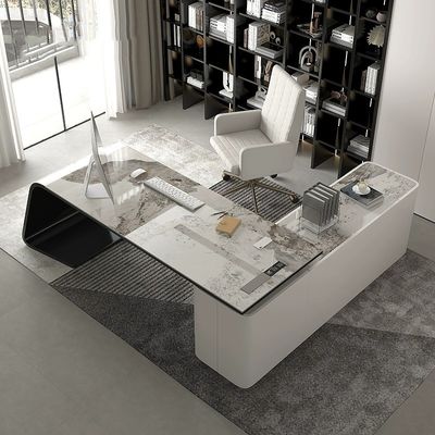Ontwerp bureau meubilair voor het huis Executive Boss Luxe Grijs Escritorio De Oficina