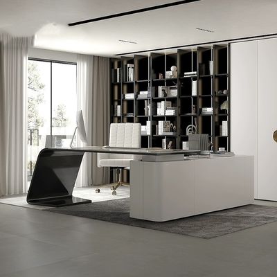 Ontwerp bureau meubilair voor het huis Executive Boss Luxe Grijs Escritorio De Oficina