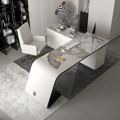 Ontwerp bureau meubilair voor het huis Executive Boss Luxe Grijs Escritorio De Oficina
