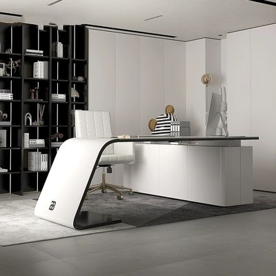 Ontwerp bureau meubilair voor het huis Executive Boss Luxe Grijs Escritorio De Oficina