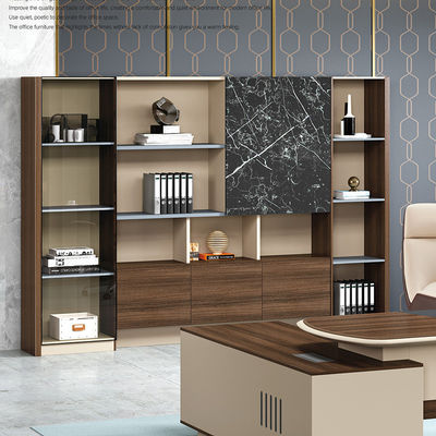 Boss L-vormige luxe kantoormeubilair set voor Tech Modern Home Administratief kantoor