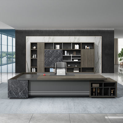 Uitvoerende grote kantoortafel met MDF houten materiaal en hedendaagse ontwerpstijl
