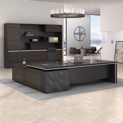 Uitvoerende grote kantoortafel met MDF houten materiaal en hedendaagse ontwerpstijl