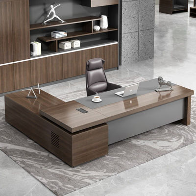 Bedrijfsmeubelen Moderne Houten kantoortafel met een dikte van 50 mm