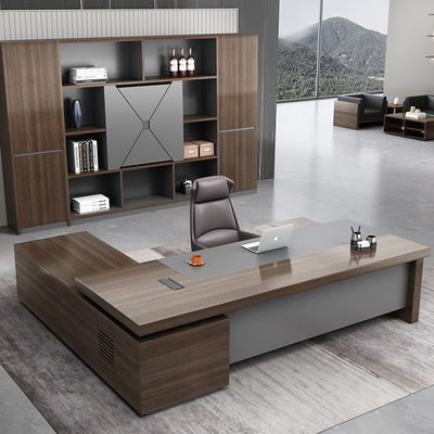 Bedrijfsmeubelen Moderne Houten kantoortafel met een dikte van 50 mm