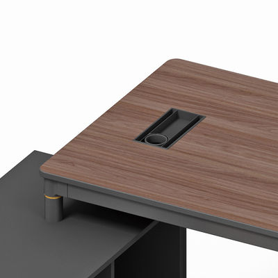 Moderne ontwerp stijl grote klas tafel en stoelen combinatie modulair kantoor baas bureau