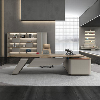 Uitbreidbare houten moderne luxe ontwerp kantoor tafel voor de uitvoerend directeur bureau