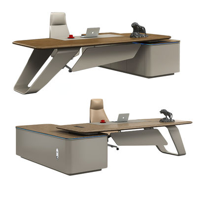 OEM ODM Grote Houten Manager Executive Desk Voor Luxe Moderne Kantoormeubelen