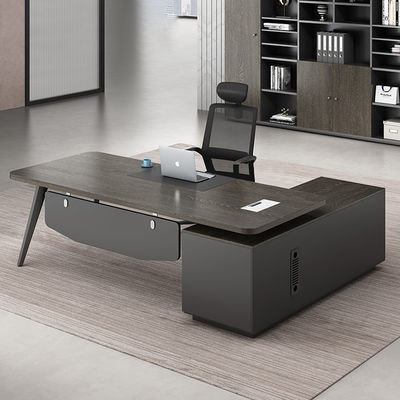Home Office Schilder Manager Desk For Boss Moderne houten gebogen kantoor tafel