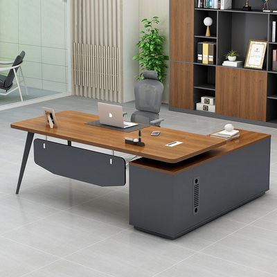 Home Office Schilder Manager Desk For Boss Moderne houten gebogen kantoor tafel