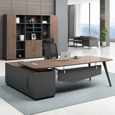 Home Office Schilder Manager Desk For Boss Moderne houten gebogen kantoor tafel