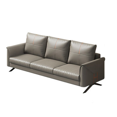 Chinese stijl drie zitplaatsen sectioneel sofa koffie tafel combo set voor zakelijke receptie