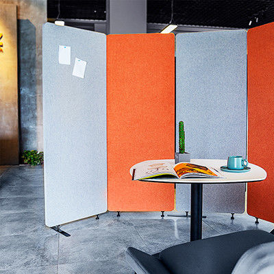 Moderne, stijlvolle, geluidsabsorberende vouw-scherm voor kantoorshowrooms en cafés