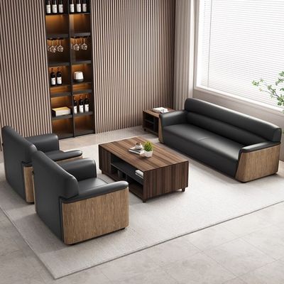 Napa Lederen Kantoorbank Set voor moderne en comfortabele werkruimte in Business Receptio