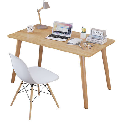 Houten kantoormeubilair eenvoudige laptop tafel bureau en stoel voor meisjes studeerkamer