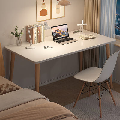 Houten kantoormeubilair eenvoudige laptop tafel bureau en stoel voor meisjes studeerkamer