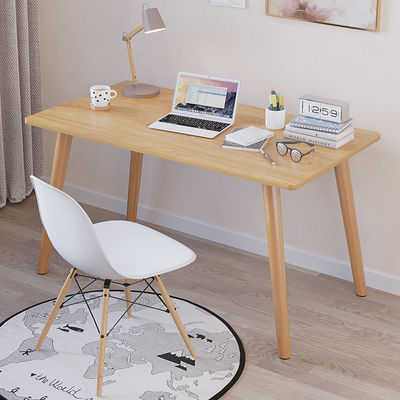 Houten kantoormeubilair eenvoudige laptop tafel bureau en stoel voor meisjes studeerkamer
