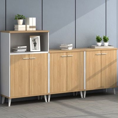 Postverpakking N Office Partition Houten archiefkast met slot en la