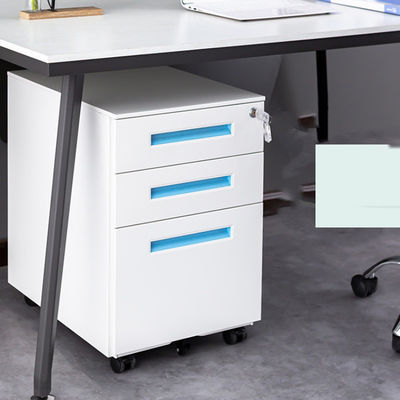 Commerciële meubels onder het bureau Mobiele archiefkas met slot en lade