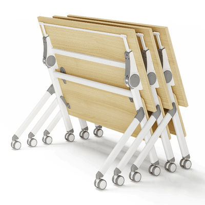 Bedrijfsmeubelen Houten bureau Meerdere personen conferentietafel met metalen benen