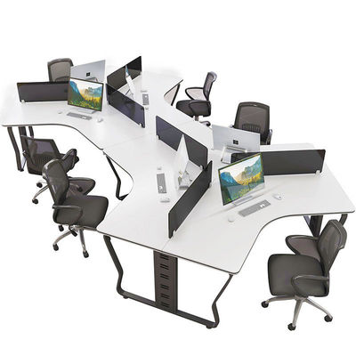 6 personen MDF kantoor werkstation met hedendaags ontwerp en functie Schrijftafel