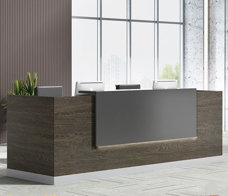 Houten licht luxe kantoor toonbank voor zakelijke receptie en schoonheidssalon receptie