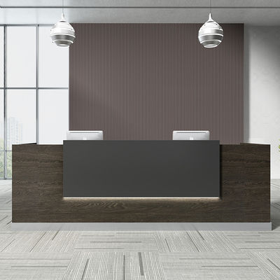Houten licht luxe kantoor toonbank voor zakelijke receptie en schoonheidssalon receptie