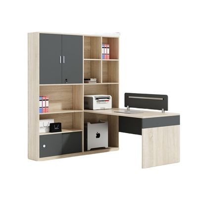 Dubbele stoel Kasten Scherm Werkstation Computer Desk Moderne stijl voor Finance Room