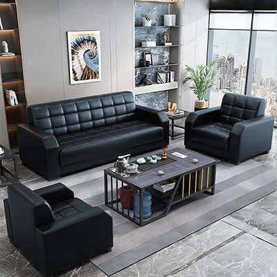 Moderne kantoormeubilair op maat gemaakte lederen bank set Chinese stijl Contemporary 2 sets