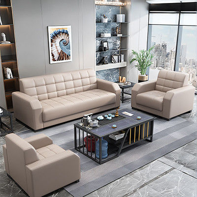 Moderne kantoormeubilair op maat gemaakte lederen bank set Chinese stijl Contemporary 2 sets