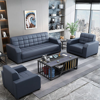 Moderne kantoormeubilair op maat gemaakte lederen bank set Chinese stijl Contemporary 2 sets