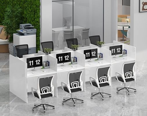 Moderne kantoormeubels in privéruimte Werkstation met uitbreidbare bureau- en stoelsets