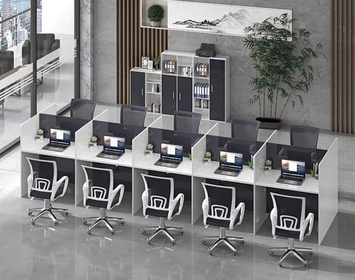 Moderne kantoormeubels in privéruimte Werkstation met uitbreidbare bureau- en stoelsets