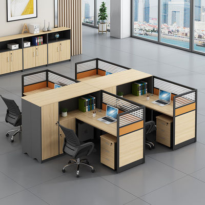 Combinatie van kantoormeubilair Dubbel bureau Computer bureau en stoel met moderne ontwerp stijl