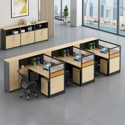 Combinatie van kantoormeubilair Dubbel bureau Computer bureau en stoel met moderne ontwerp stijl