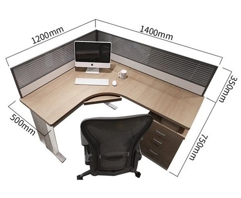 Eenvoudig modulair paneel computer kantoor cubicle werkstation voor 2 4 6 personen bureauontwerp