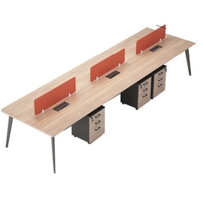 Uitbreidbare combinatie van kantoormeubilair voor vier kunstmatige posities in modern design