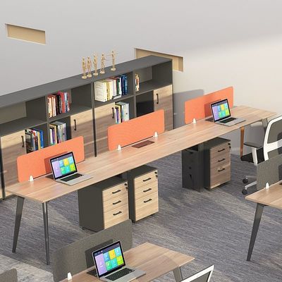 Uitbreidbare combinatie van kantoormeubilair voor vier kunstmatige posities in modern design