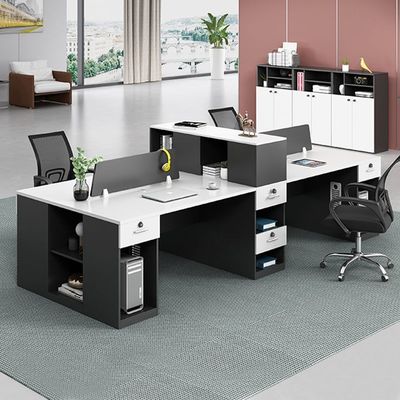 ISO9001/ISO14001 gecertificeerde combinatie van bureau en stoel voor personeelsleden
