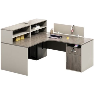 Modulair bureau systeem voor 4 personen Aanpasbare kantoormeubelen in modern ontwerp